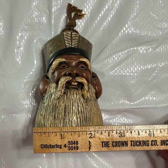 Vintage 1960s Japanese Ceramic Clay Bell Seven Gods of Fortune - Jurojin. RARE - Picture 14 of 14